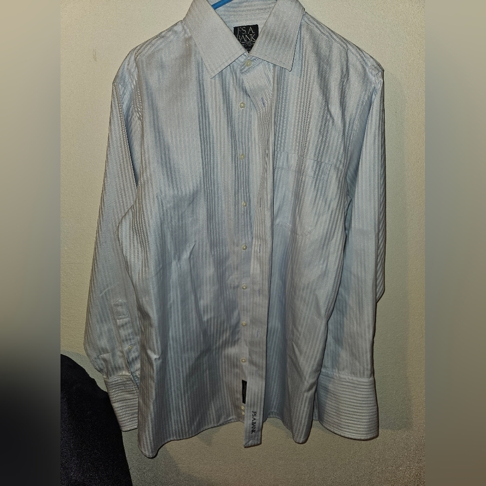 Jos A Banks Mens Long Sleeve Dress Shirt Size 16 34